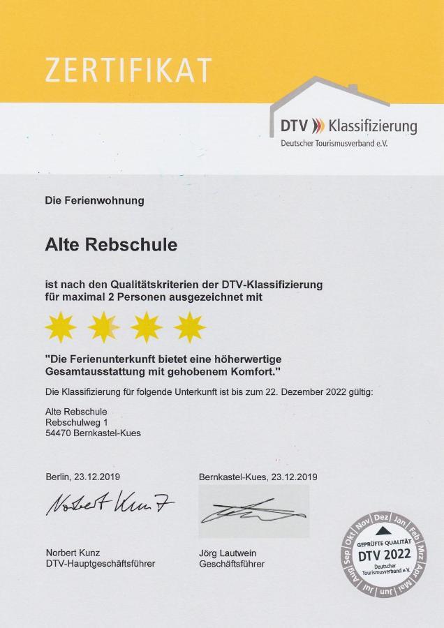 Ferienwohnung Bernkastel-Kues - Alte Rebschule 外观 照片